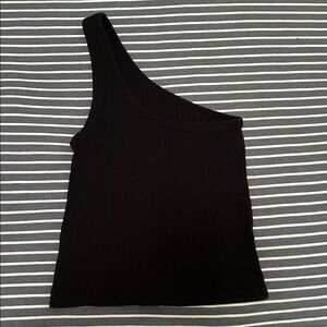 American Eagle Outfitters Black Ribbed Top